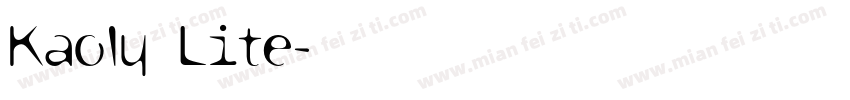 Kaoly Lite字体转换